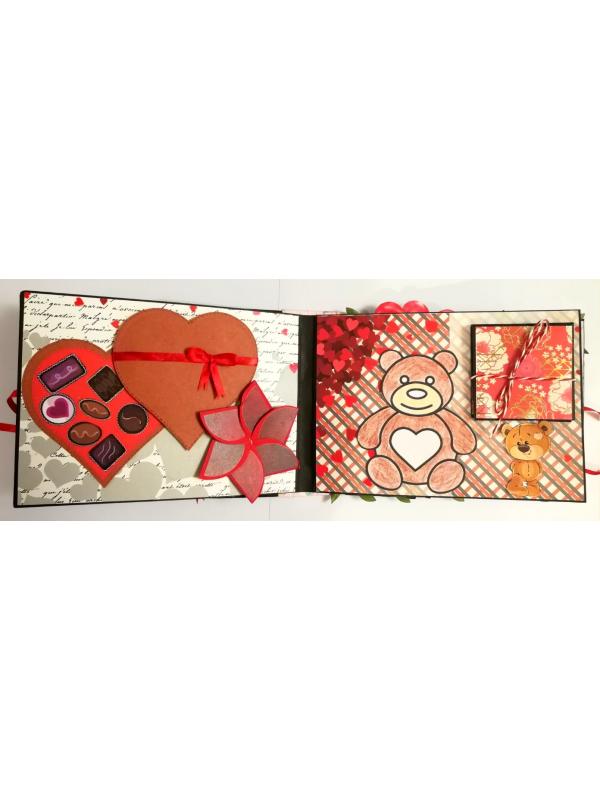 Love & Valentine Handmade Scrapbook -D2