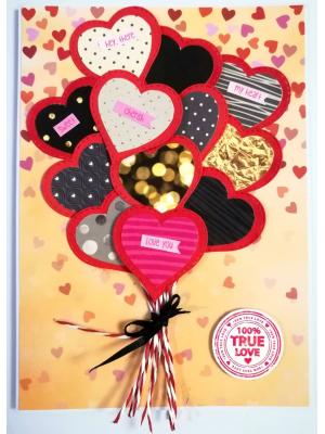 Hearty Balloons Love Greeting card Hearty Balloons Love Greeting card