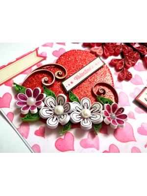Too Much Love Valentine Quilled Greeting Card Too Much Love Valentine Quilled Greeting Card