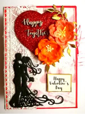 Valentine Mini Scrapbook Album Handmade - D2 Valentine Mini Scrapbook Album Handmade - D2