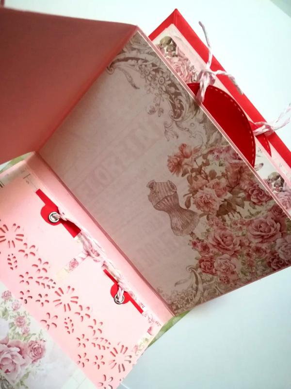 Valentine Mini Scrapbook Album Handmade - D2 image