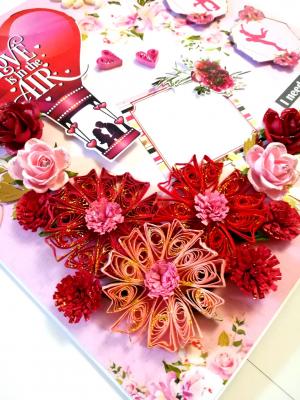 Sparkling Big Large Love Greeting Card Mini Scrapbook Sparkling Big Large Love Greeting Card Mini Scrapbook