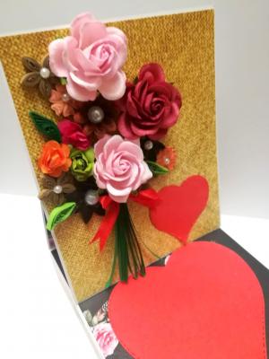 Card With Drawer Gift Greeting Card - D20 Card With Drawer Gift Greeting Card - D20