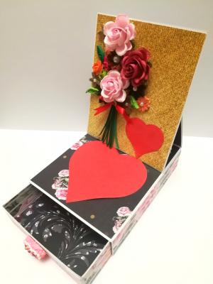 Card With Drawer Gift Greeting Card - D20 Card With Drawer Gift Greeting Card - D20