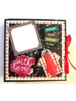 Male Theme Love/Birthday Handmade Scrapbook -D1