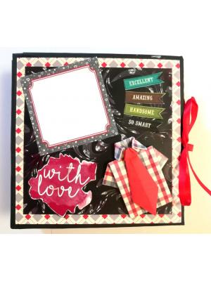 Male Theme Love/Birthday Handmade Scrapbook -D1 Male Theme Love/Birthday Handmade Scrapbook -D1