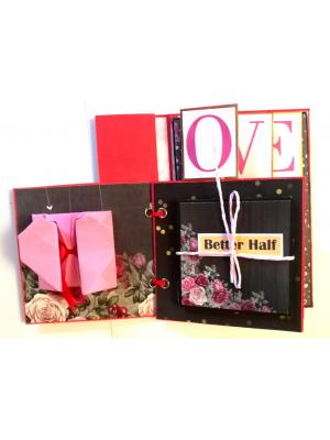 Love Valentine Mini Scrapbook Folder - D1 Love Valentine Mini Scrapbook Folder - D1