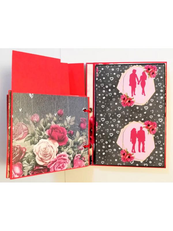 Love Valentine Mini Scrapbook Folder - D1