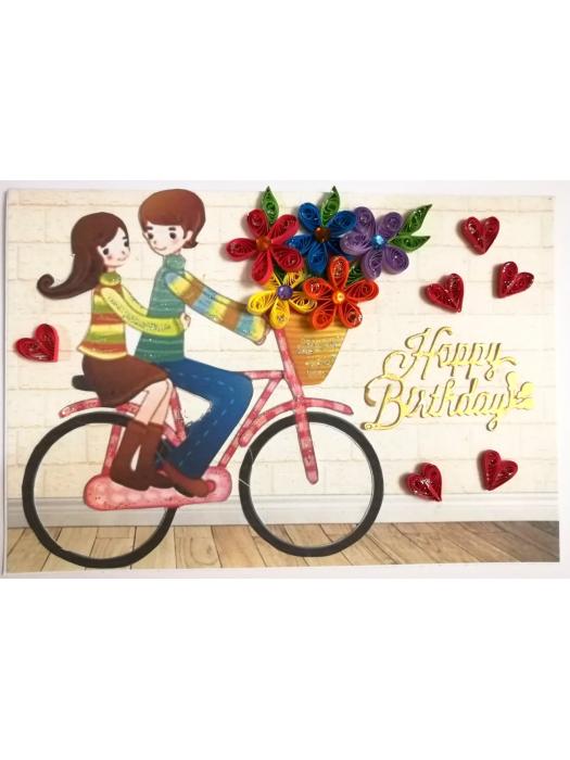 Couple Love Birthday Greeting Card image