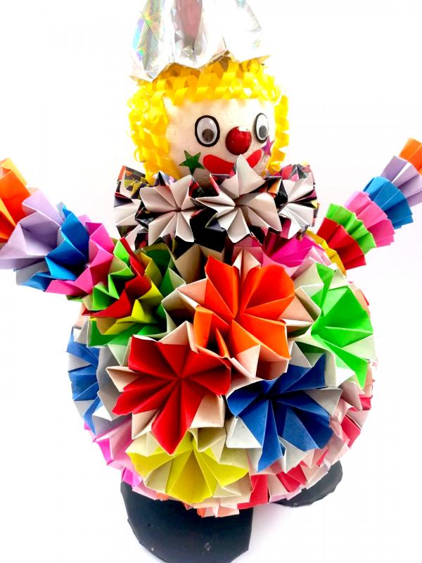 Handmade Paper Multicolor Joker