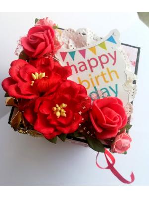 Happy Birthday Opening Box fold Mini Album Happy Birthday Opening Box fold Mini Album