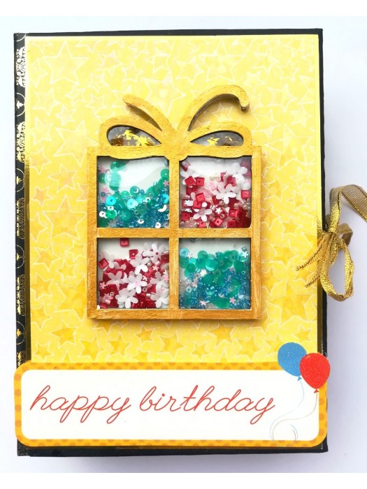 Happy Birthday Multicolor Quilled Scrapbook image