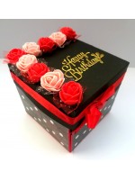 Red & Black Love and Birthday Explosion Box