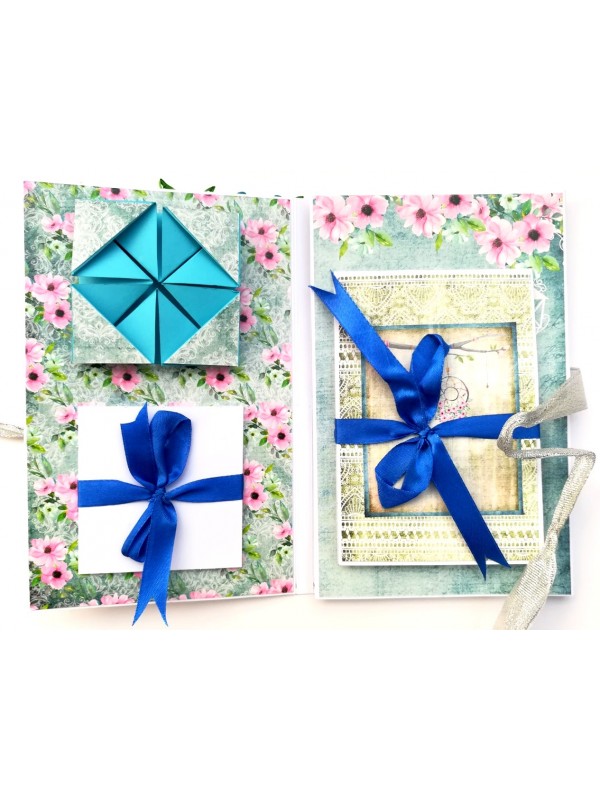 Love and Birthday Male themed 3 fold Mini Scrapbook