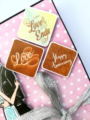 Happy Anniversary 3 fold Mini Scrapbook Happy Anniversary 3 fold Mini Scrapbook