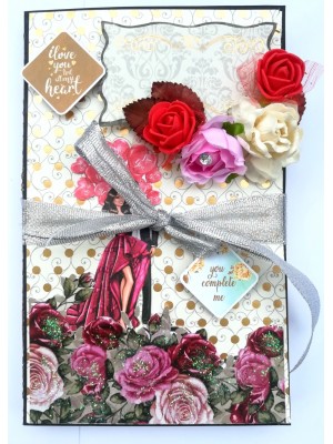 Love Themed 3 fold Mini Scrapbook Love Themed 3 fold Mini Scrapbook