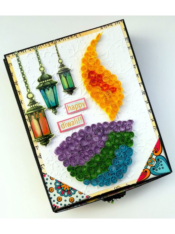 Card With Drawer Diwali Gift Greeting Card D29