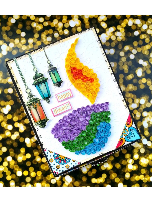 Card With Drawer Diwali Gift Greeting Card D29 image