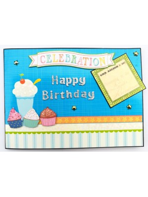 Sparkling Multicolor Birthday Mini Scrapbook Gift Sparkling Multicolor Birthday Mini Scrapbook Gift