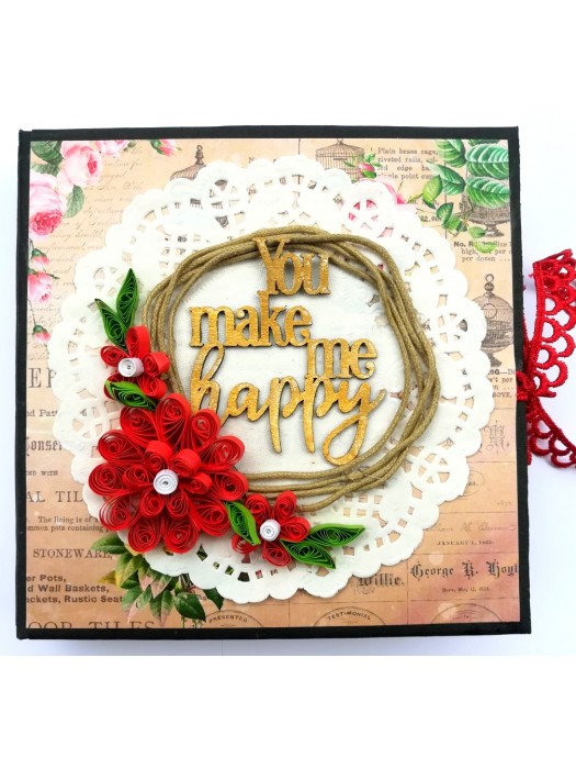 Love Theme Quilled Scrapbook