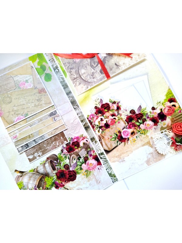 Love/Anniversary Mini Scrapbook Greeting Card image