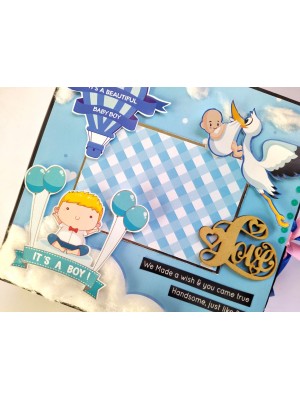 Handmade Baby Boy Scrapbook Album Handmade Baby Boy Scrapbook Album