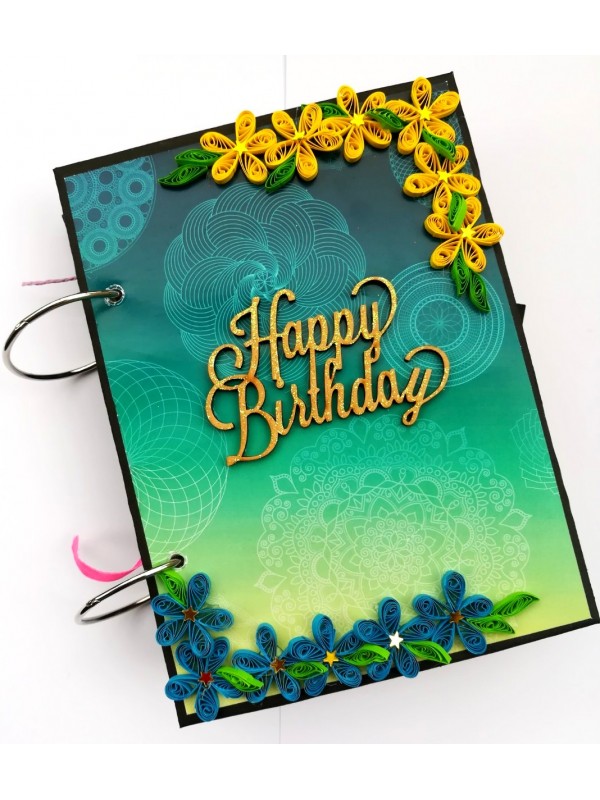 Happy Birthday Handmade Scrapbook Gift - D1 image
