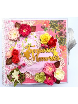 Treasured Memories Sparkling Handmade Scrapbook Treasured Memories Sparkling Handmade Scrapbook