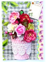 Love/ Valentine Greeting Card 3 - Sparkling Bouquet