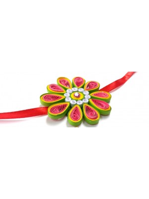 Quilled Rakhi - Design 18 Quilled Rakhi - Design 18