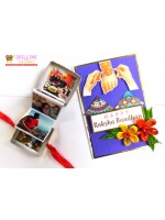 Pop Up Photo Handmade Quilled Rakhi Combo