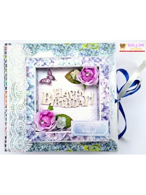 Birthday Scrapbook - Blue themed Birthday Scrapbook - Blue themed