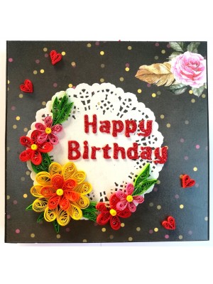 Sparkling Multicolored Love Quilled Mini Zigzag Scrapbook - D3 Sparkling Multicolored Love Quilled Mini Zigzag Scrapbook - D3