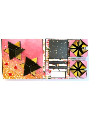 Anniversary Zigzag Mini Scrapbook - D4 Anniversary Zigzag Mini Scrapbook - D4