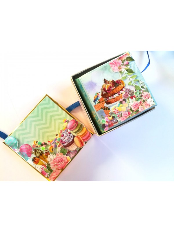 Love/Birthday Miniature Scrapbook Gift box