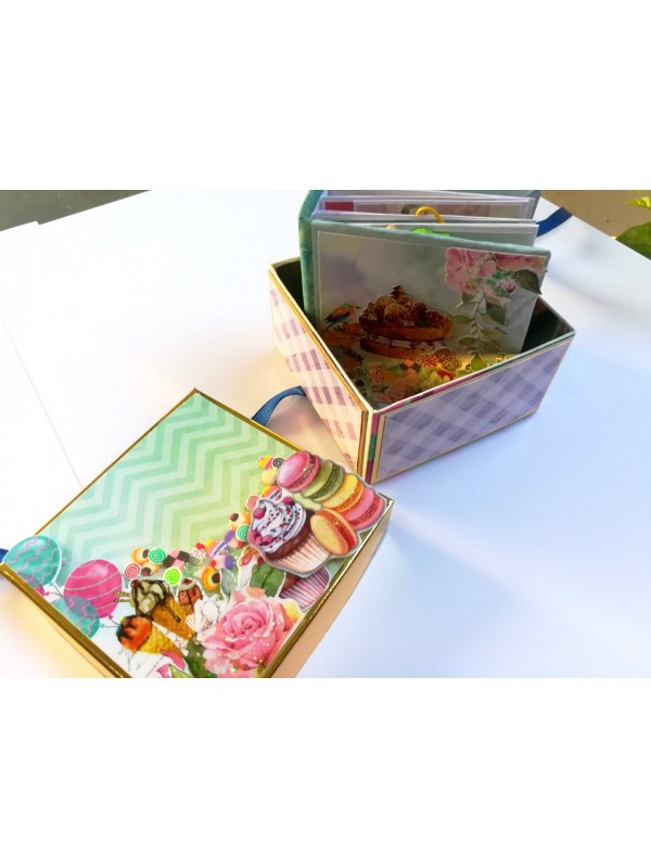 Love/Birthday Miniature Scrapbook Gift box image