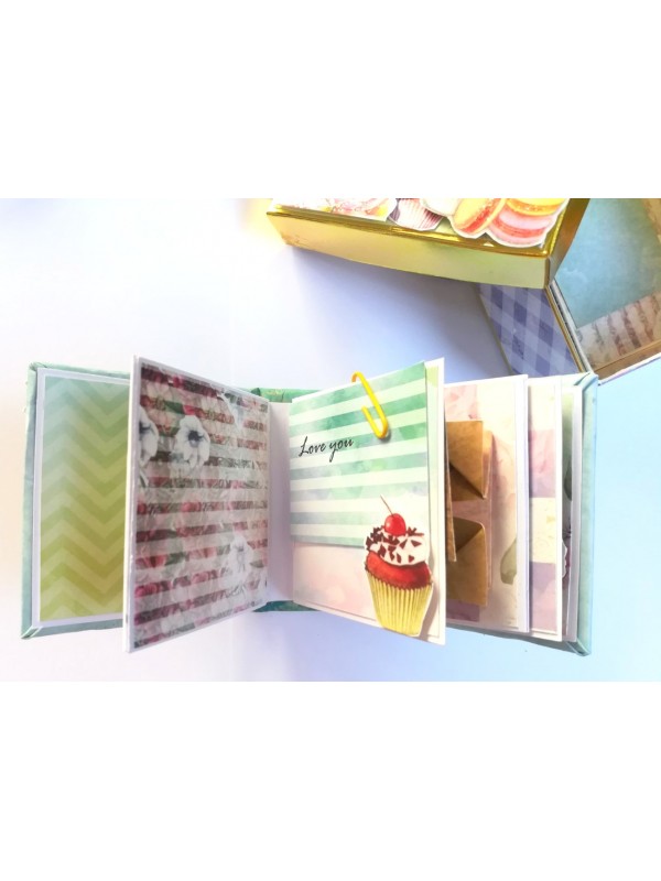 Love/Birthday Miniature Scrapbook Gift box