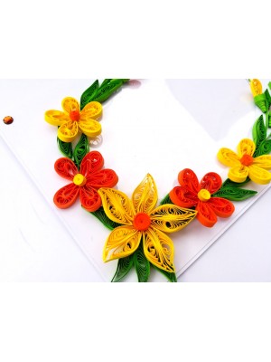 Yellow Themed Photo Frame Greeting Card 0010 Yellow Themed Photo Frame Greeting Card 0010