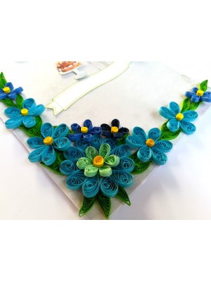 Quilled Blue Themed All Occasion card Quilled Blue Themed All Occasion card
