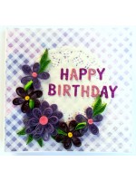 Sparkling Purple Quilled Mini Zigzag Scrapbook - D2