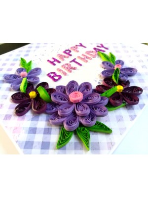 Sparkling Purple Quilled Mini Zigzag Scrapbook - D2 Sparkling Purple Quilled Mini Zigzag Scrapbook - D2