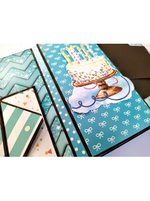 Sparkling Birthday Zigzag Mini Scrapbook Sparkling Birthday Zigzag Mini Scrapbook