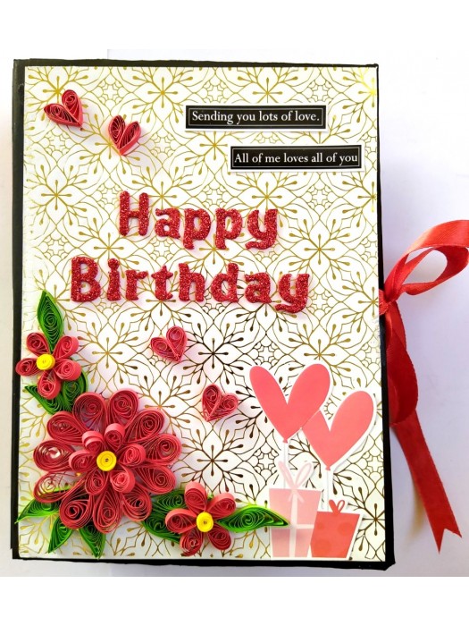 Sparkling Handmade Love & Birthday Scrapbook image