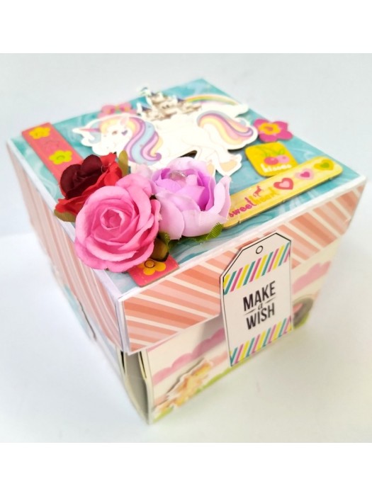 Unicorn themed Birthday Explosion Box