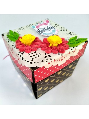 Mini Scrapbook in Explosion Box - Love theme Mini Scrapbook in Explosion Box - Love theme