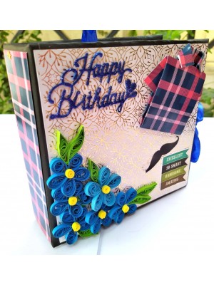 Quilled Male Theme Handmade scrapbook Quilled Male Theme Handmade scrapbook