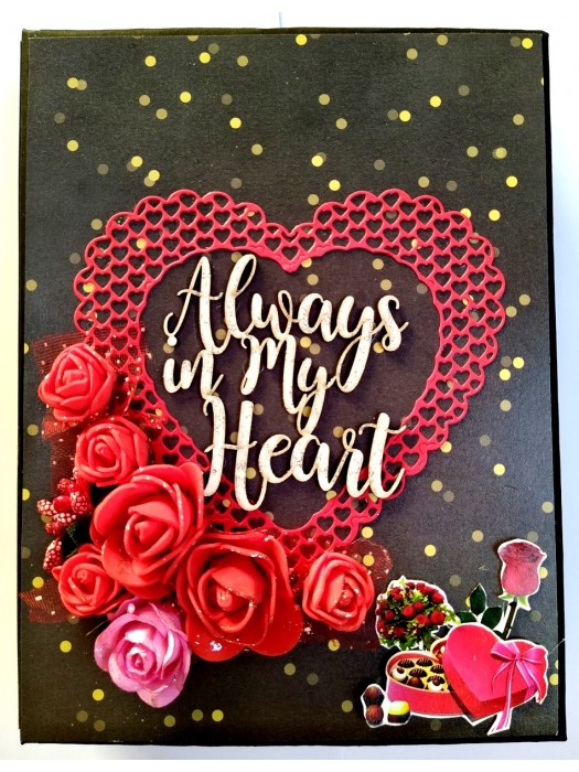 Sparkling Red Birthday / Anniversary Scrapbook - D1 image