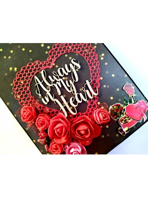 Sparkling Red Birthday / Anniversary Scrapbook - D1