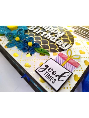 Sparkling Blue theme Birthday Scrapbook Sparkling Blue theme Birthday Scrapbook