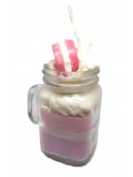 Scented Strawberry Jar Candle Macaron